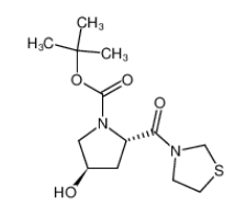3-[(2S，4R)-1-叔丁氧羰基-4-羥基-2-吡咯 烷羰基]-1，3-噻唑烷|401564-30-5 