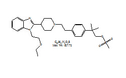 ACME16079（2-(4-(2-(4-(1-(2-乙氧基乙基)-1氫-苯并[d]咪唑-2-基)哌啶-1-基)乙基)苯基)-2，2-二甲基甲基磺酰氧丙基酯） 