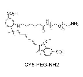 CY5-聚乙二醇氨基，CY5-PEG氨基Cyanine5-PEG-Amine, CY5-PEG-NH2 