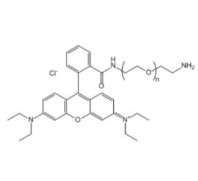 羅丹明聚乙二醇氨基，羅丹明PEG氨基Rhodamine PEG Amine, RB-PEG-NH2 