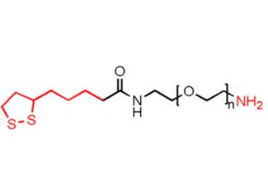 硫辛酸聚乙二醇氨基，硫辛酸PEG氨基Thioctic acid-PEG-NH2,LA-PEG-NH2 