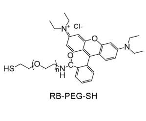 羅丹明聚乙二醇巰基，羅丹明PEG巰基Rhodamine PEG Thiol, RB-PEG-SH 