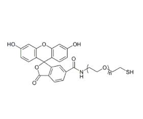 熒光素聚乙二醇巰基，熒光素PEG巰基Fluorescein PEG Thiol, FITC-PEG-SH 