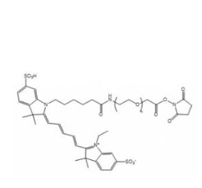 CY5-PEG活性酯Cyanine5-PEG-NHS, CY5-PEG-SCM；CY5-聚乙二醇活性酯 