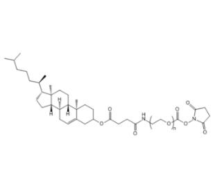 膽固醇PEG活性酯Cholesterol-PEG-NHS，CLS-PEG-SCM；膽固醇聚乙二醇活性酯 